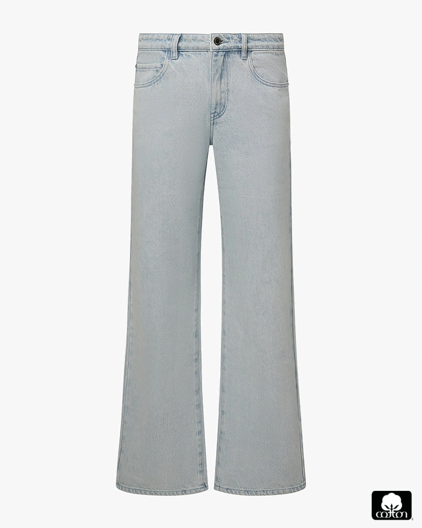 Baggy Mid Rise Straight Broek: Comfortabel Casual, Jouw Stijl in een Handomdraai
