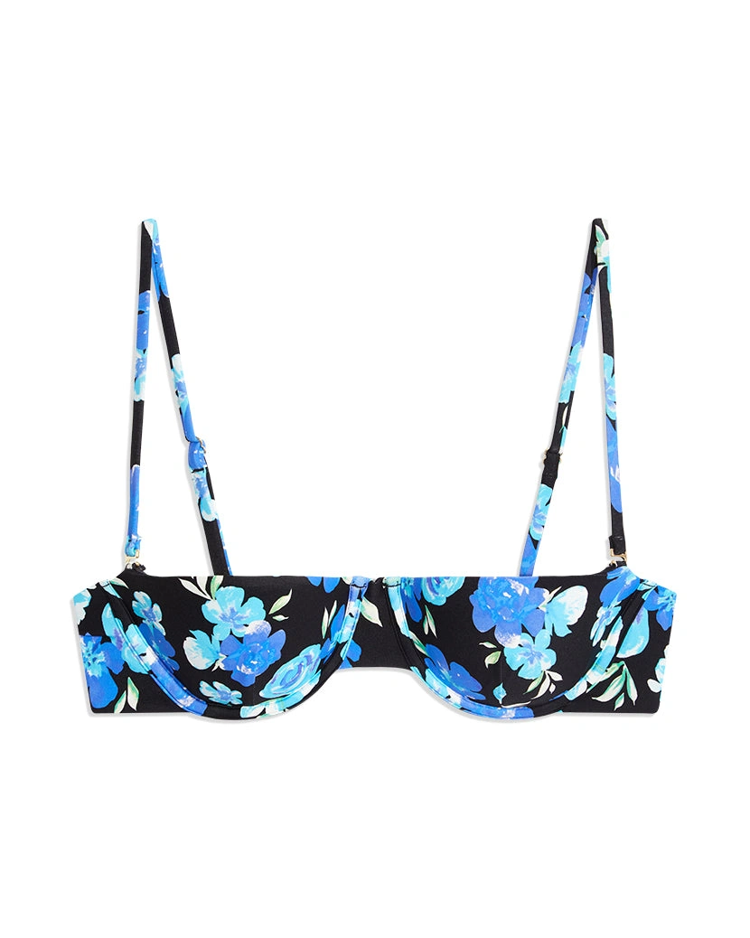 Bloemenpracht uit de jaren 90 Balconette Bikini Top Laat de zomer bloeien in stijl